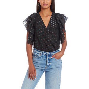 NWOT Uprichard Sycamore Bodysuit Black Sz S